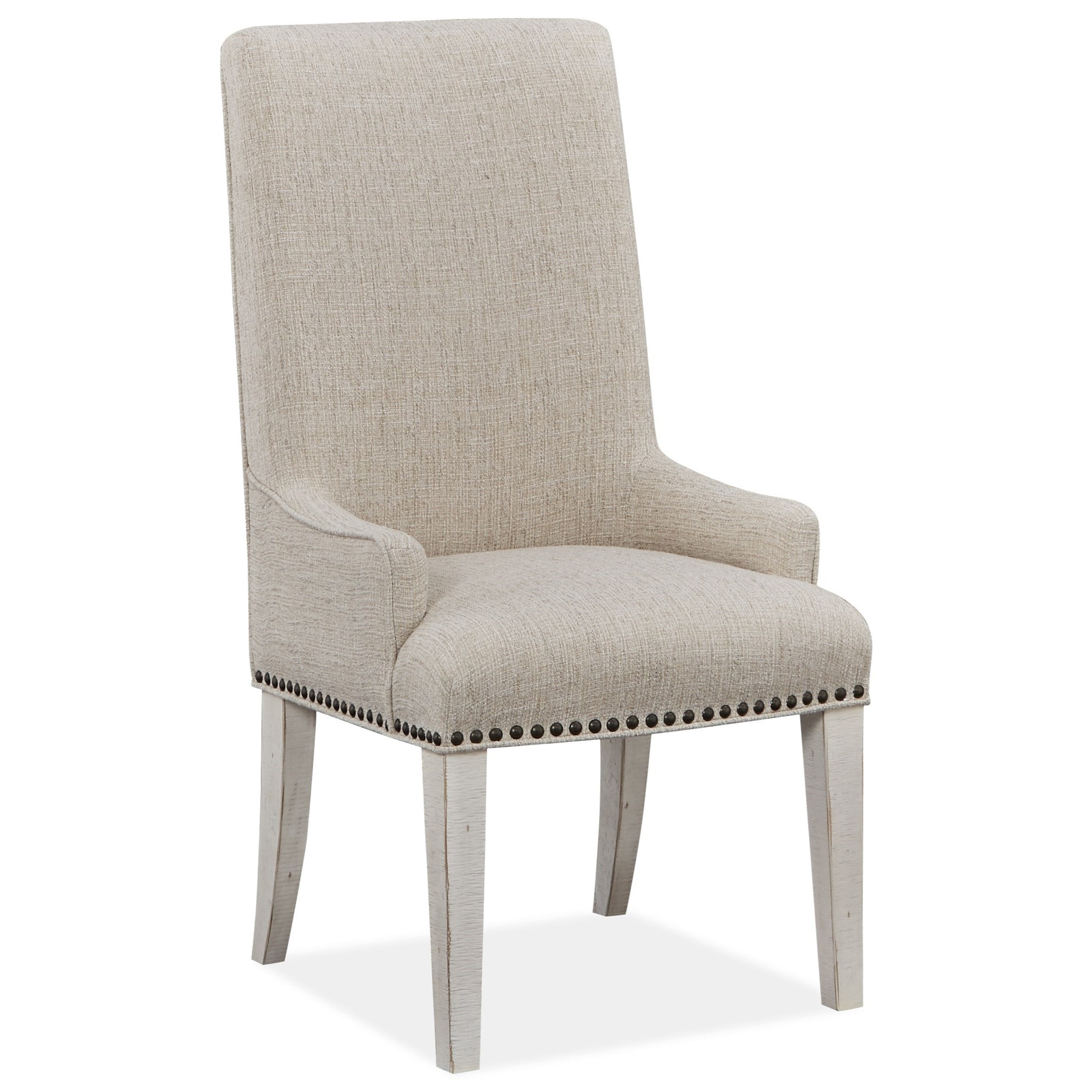Magnussen Home Bronwyn Farmhouse Upholstered Arm Chair | Reeds